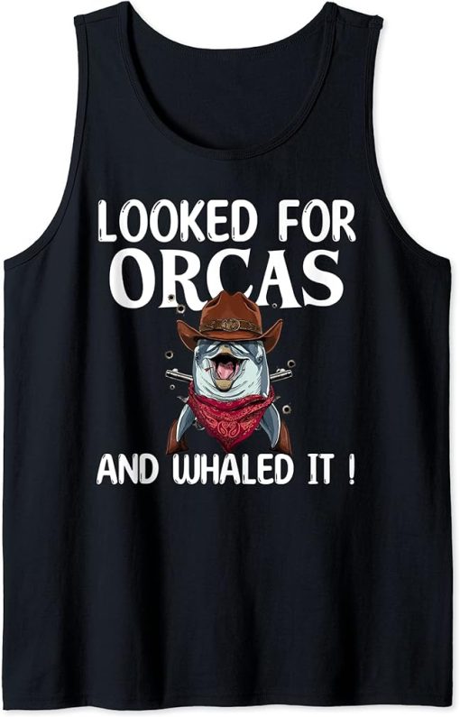 Whales Watch Dolphin Pottwhal Funny Saying Orca Whale Animal Tank Top