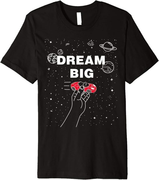 Racing to MARS DREAM BIG black Premium T-Shirt